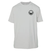 Retro Compass Glacier National Park Microfiber Short Sleeve T-Shirt