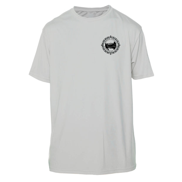 Retro Compass Grand Teton National Park Microfiber Short Sleeve T-Shirt