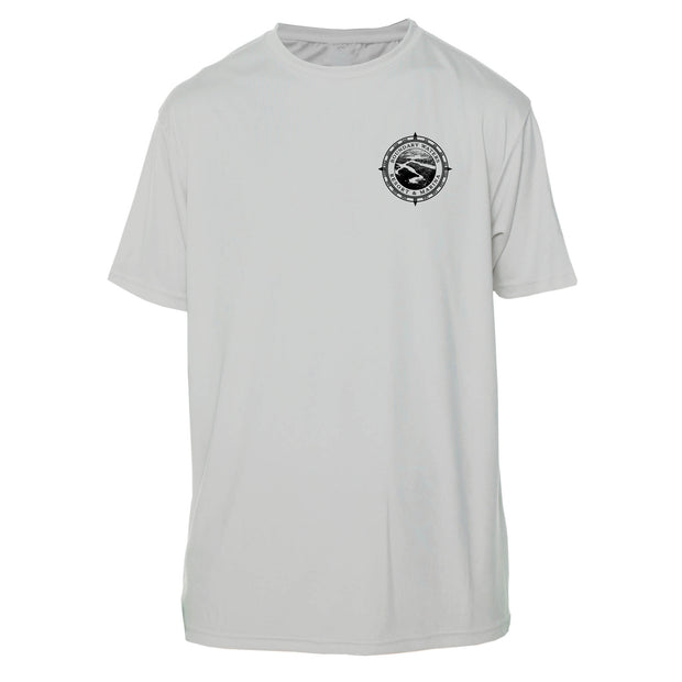 Retro Compass Lake Chatuge Microfiber Short Sleeve T-Shirt