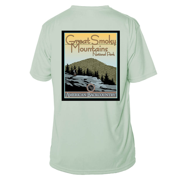 Smoky Mountain National Park Vintage Destinations Short Sleeve Microfiber Men's T-Shirt