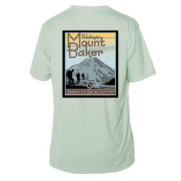 Mount Baker Vintage Destinations Short Sleeve Microfiber Men's T-Shirt