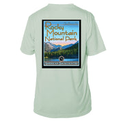 Rocky Mountain National Park Vintage Destinations Short Sleeve Microfiber Men's T-Shirt