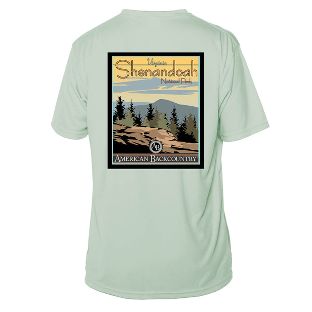 Shenandoah National Park Vintage Destinations Short Sleeve Microfiber Men's T-Shirt