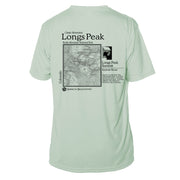 Longs Peak Classic Mountain Short Sleeve Microfiber Men's T-Shirt
