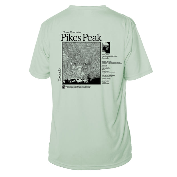 Pikes Peak Classic Mountain Short Sleeve Microfiber Men's T-Shirt