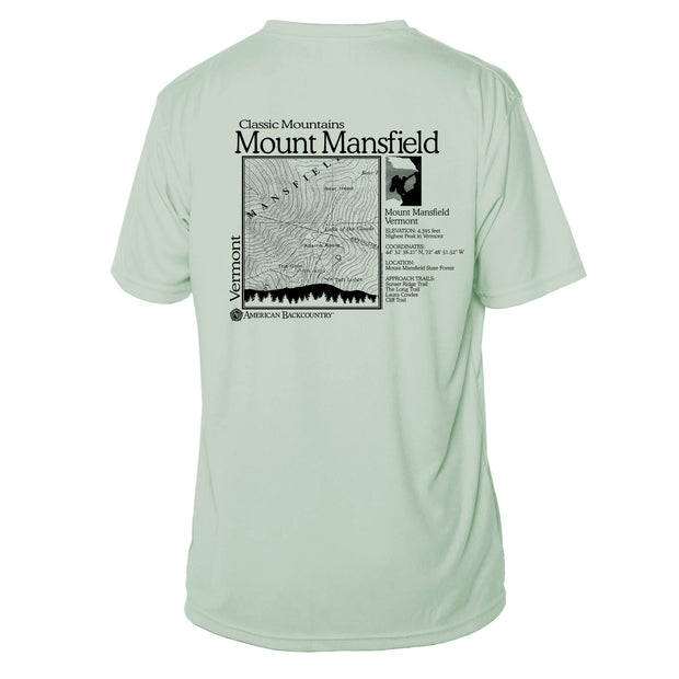 Mount Mansfield Classic Mountain Short Sleeve Microfiber Men's T-Shirt