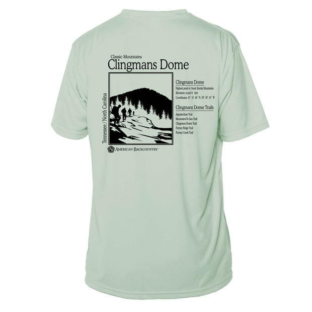 Clingmans Dome Classic Mountain Short Sleeve Microfiber Men's T-Shirt