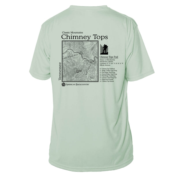 Chimney Tops Classic Mountain Short Sleeve Microfiber Men's T-Shirt