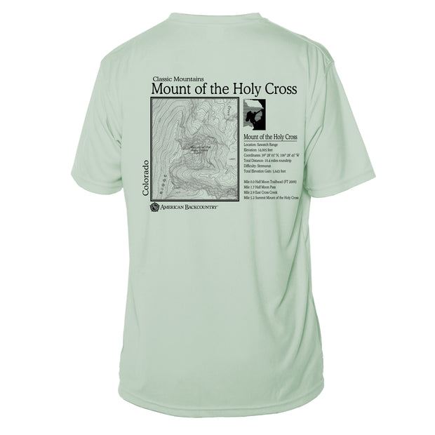 Mount Of Holy Cross Classic Mountain Short Sleeve Microfiber Men's T-Shirt