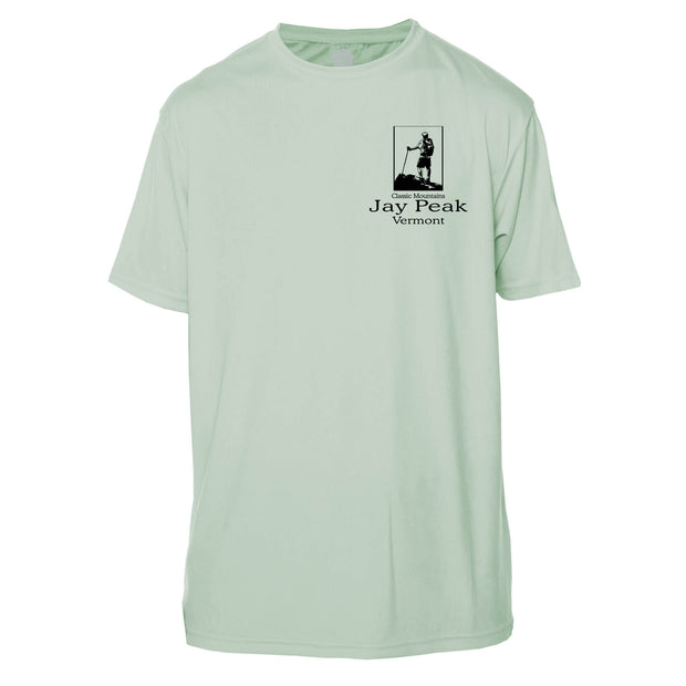 Jay Peak Classic Mountain Short Sleeve Microfiber Men's T-Shirt