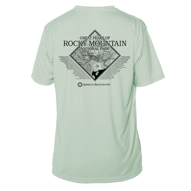 Rocky Mountain National Park Diamond Topo Short Sleeve Microfiber Men's T-Shirt