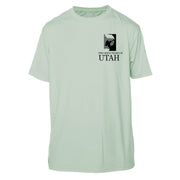 Utah Diamond Topo Short Sleeve Microfiber Men's T-Shirt