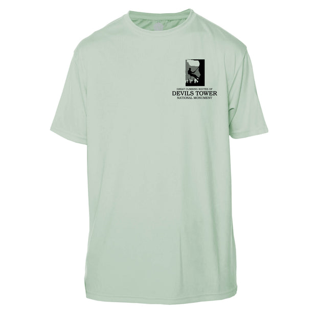 Devils Tower Diamond Topo Short Sleeve Microfiber Men's T-Shirt