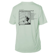 Arches National Park Great Trails Short Sleeve Microfiber Men's T-Shirt