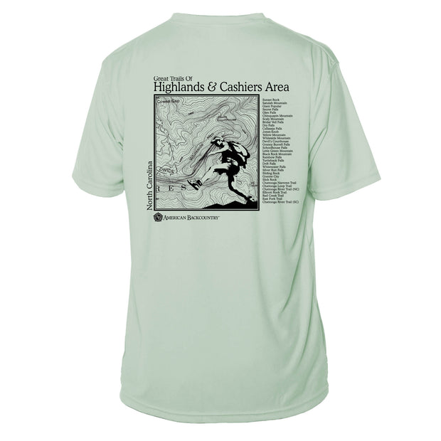 Highlands Cashiers Great Trails  Short Sleeve Microfiber Men's T-Shirt