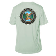 Retro Compass Rocky Mountain National Park Microfiber Short Sleeve T-Shirt