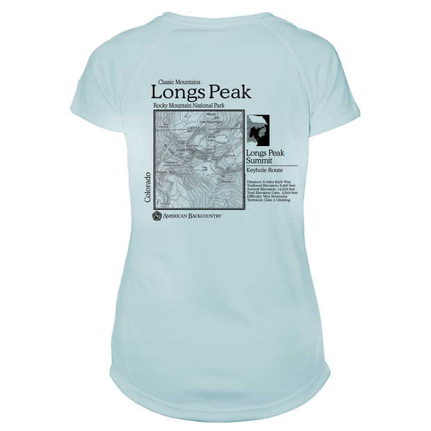 Longs Peak Classic Mountain Microfiber Women's T-Shirt