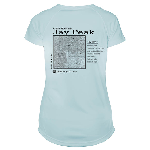 Jay Peak Classic Mountain Microfiber Women's T-Shirt