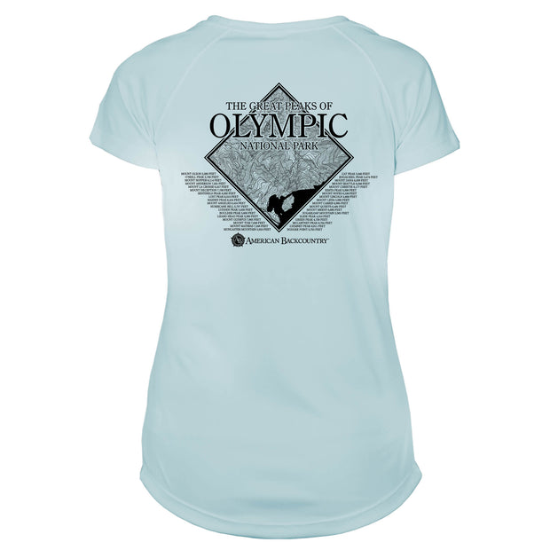 Olympic National Park Diamond Topo Microfiber Women's T-Shirt