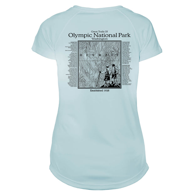 Olympic National Park Great Trails Microfiber Women's T-Shirt