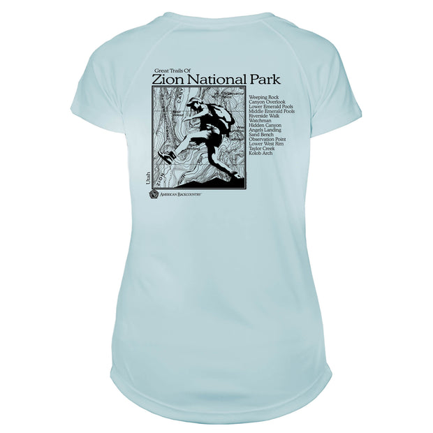 Zion National Park Great Trails Microfiber Women's T-Shirt