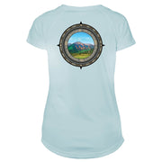 Retro Compass Mount Elbert Microfiber Short Sleeve Women's T-Shirt