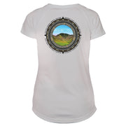 Retro Compass Great Smoky Mountains Microfiber Short Sleeve Women's T-Shirt