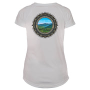 Retro Compass Shenandoah National Park Microfiber Short Sleeve Women's T-Shirt