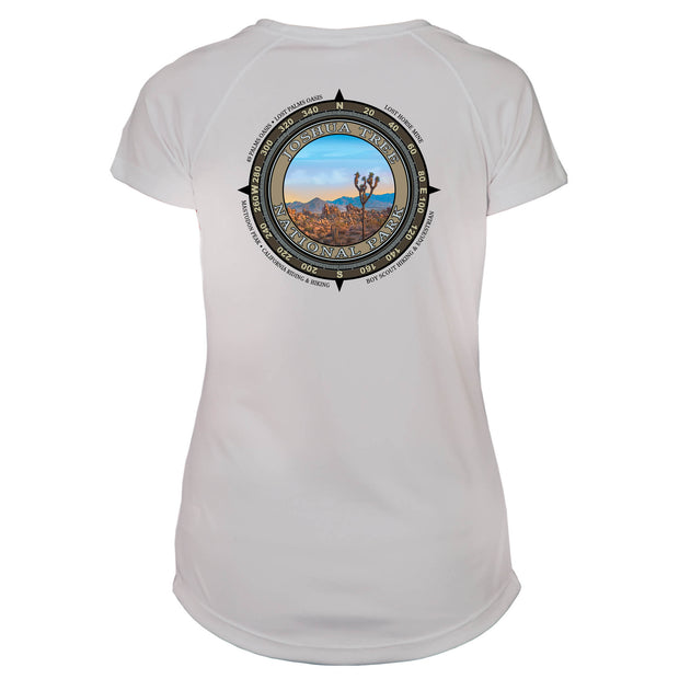 Retro Compass Joshua Tree National Park Microfiber Short Sleeve Women's T-Shirt