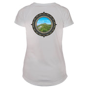 Retro Compass Mount Mansfield Microfiber Short Sleeve Women's T-Shirt