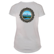 Retro Compass Mount Shasta Microfiber Short Sleeve Women's T-Shirt