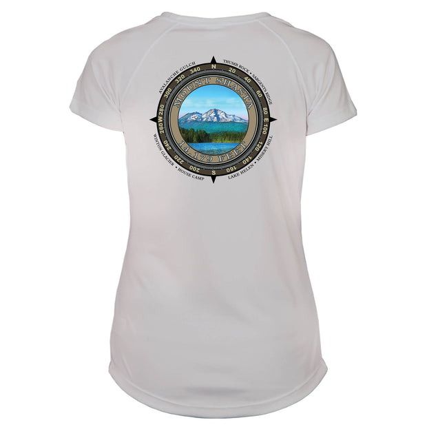 Retro Compass Mount Shasta Microfiber Short Sleeve Women's T-Shirt