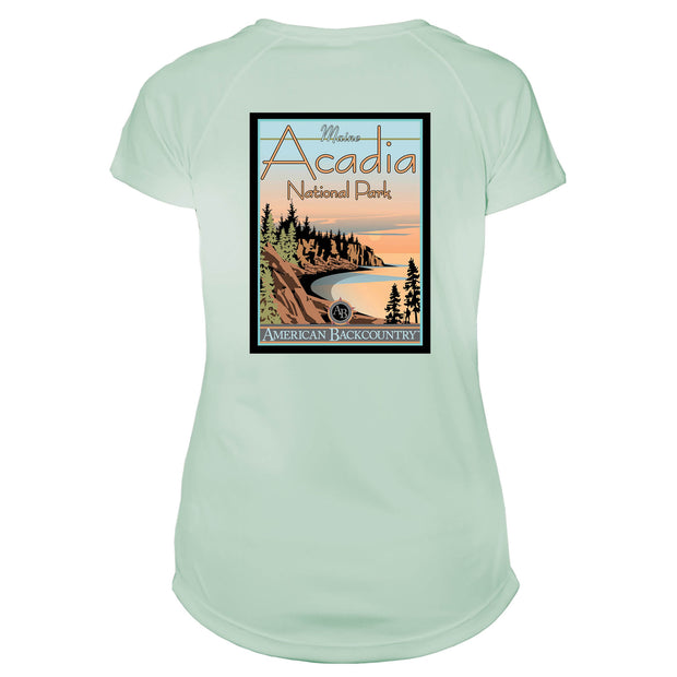 Acadia National Park Vintage Destinations Microfiber Women's T-Shirt