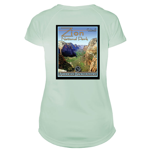 Zion National Park Vintage Destinations Microfiber Women's T-Shirt