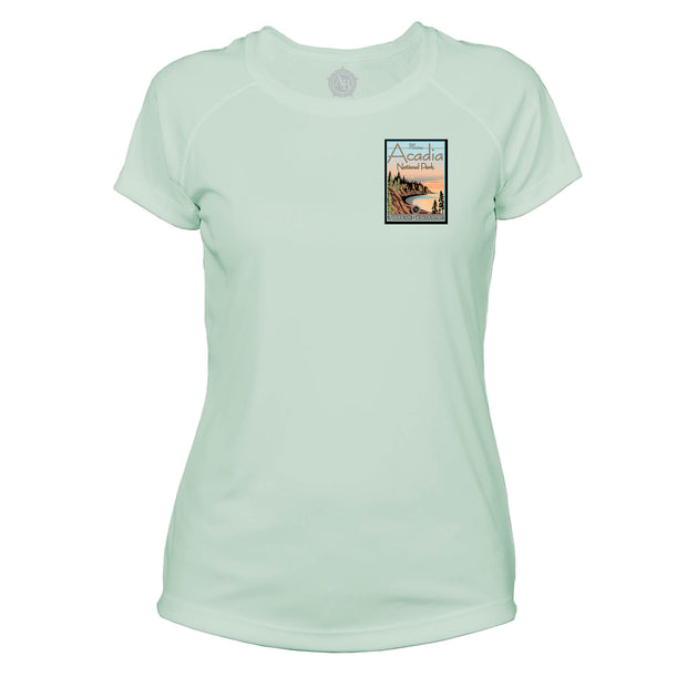 Acadia National Park Vintage Destinations Microfiber Women's T-Shirt