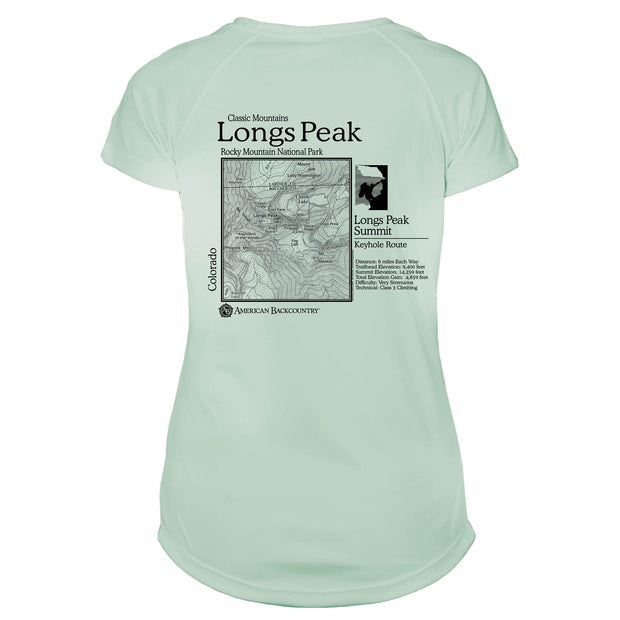 Longs Peak Classic Mountain Microfiber Women's T-Shirt