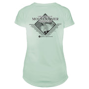 Mount Rainier Peaks Diamond Topo Microfiber Women's T-Shirt