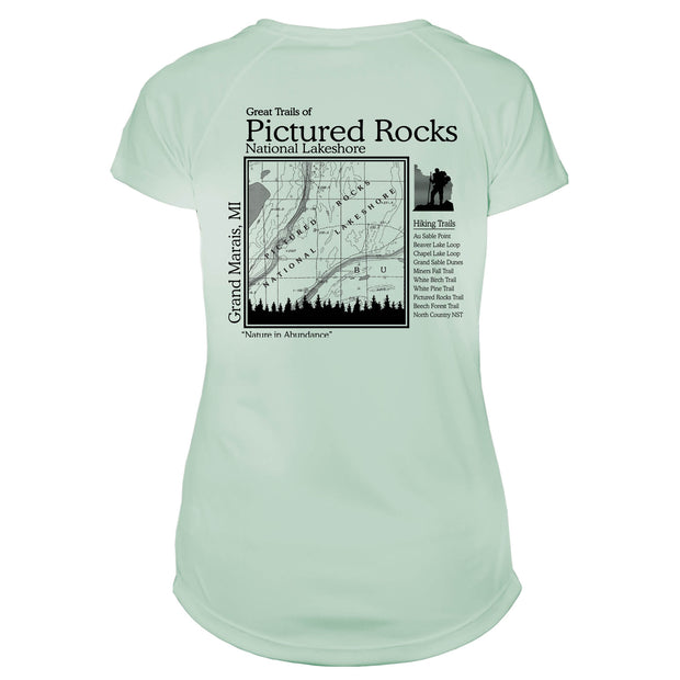 Pictured Rocks Great Trails Microfiber Women's T-Shirt