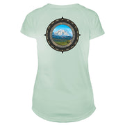 Retro Compass Denali National Park Microfiber Short Sleeve Women's T-Shirt