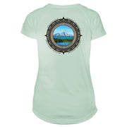 Retro Compass Mount Shasta Microfiber Short Sleeve Women's T-Shirt