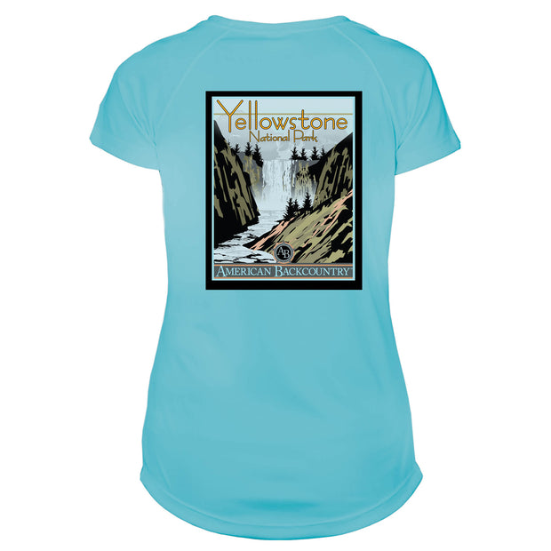 Yellowstone National Park Vintage Destinations Microfiber Women's T-Shirt