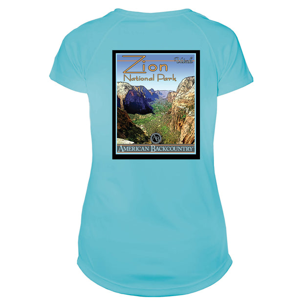 Zion National Park Vintage Destinations Microfiber Women's T-Shirt