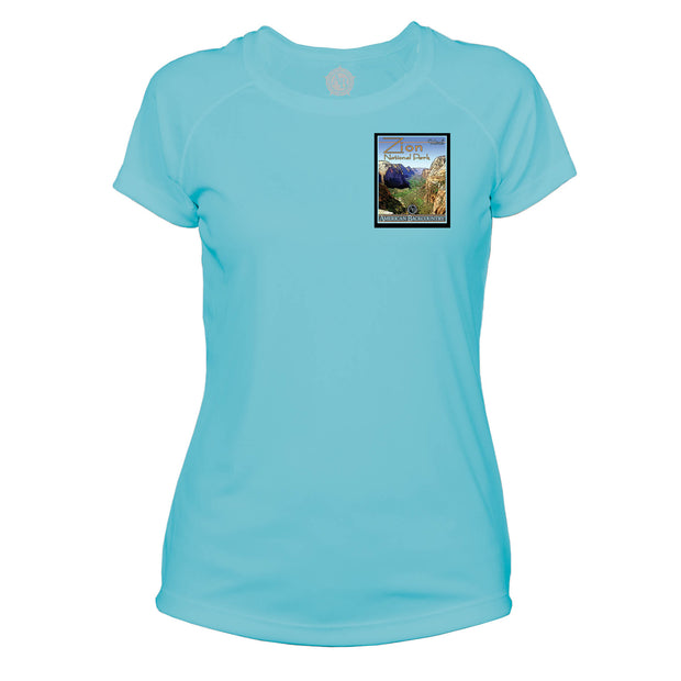 Zion National Park Vintage Destinations Microfiber Women's T-Shirt