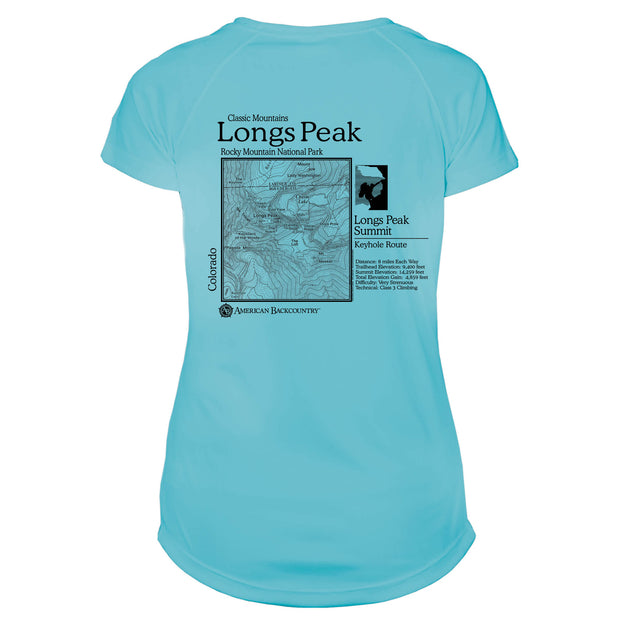 Longs Peak Classic Mountain Microfiber Women's T-Shirt