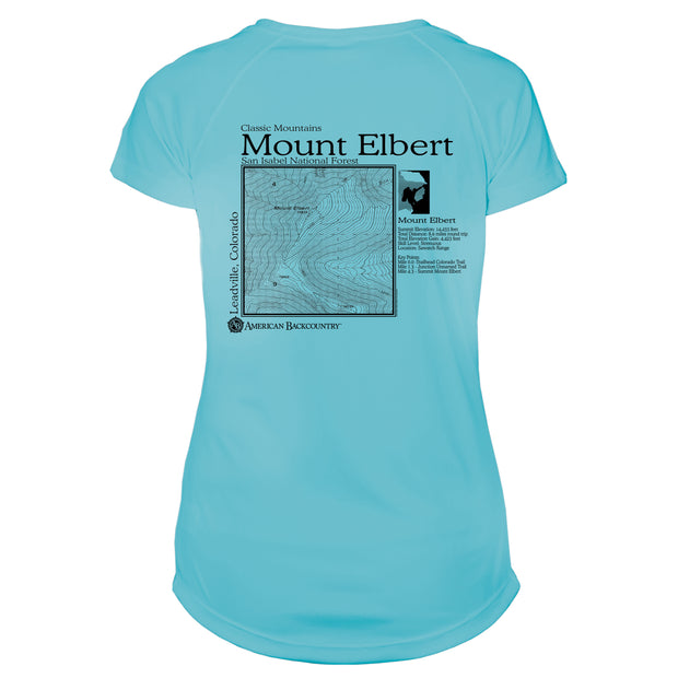 Mount Elbert Classic Mountain Microfiber Women's T-Shirt