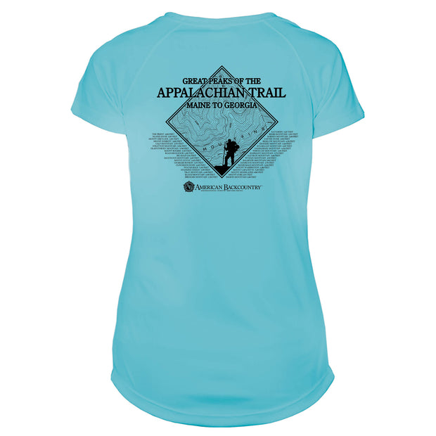 Appalachian Trail Diamond Topo  Microfiber Women's T-Shirt