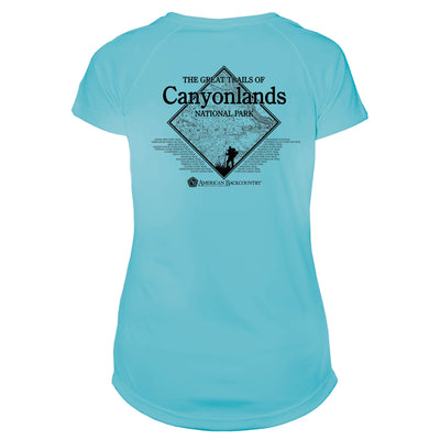 Canyonlands Diamond Topo Microfiber Women's T-Shirt