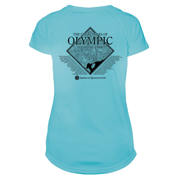 Olympic National Park Diamond Topo Microfiber Women's T-Shirt