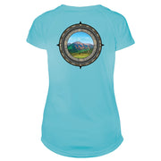 Retro Compass Mount Elbert Microfiber Short Sleeve Women's T-Shirt
