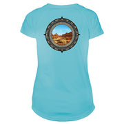 Retro Compass Canyonlands National Park Microfiber Short Sleeve Women's T-Shirt